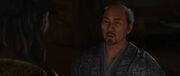 Nagahide tells Yasuke of Ieyasu's whereabouts