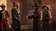 Sivert giving a ledger to Arpinon