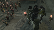 Citizens preparing to burn Savonarola
