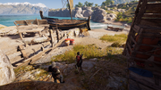 Darius and Kassandra at the beach, where Natakas and Elpidios were playing hide-and-seek