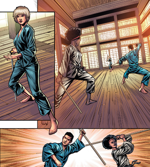 AC - Galina sparring with Myshell and Sheed.png