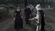 Ezio inquiring about the Orsi brothers