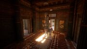 The interior of the temple