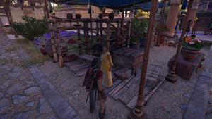 ACOD Kassandra buys from a javelin vendor.png