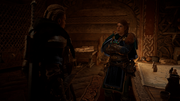 Eivor inviting Randvi on a trip
