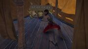 Melanthos aiming his bow