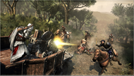 Ezio during one of the Machine Guns missions.