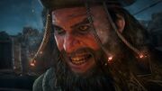 Closeup of Blackbeard