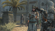Yusuf along with his Assassins near to the newly recaptured den