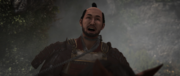 The officer caught by the fundo of Nagato's weapon