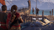 Darius awaiting Natakas at the docks