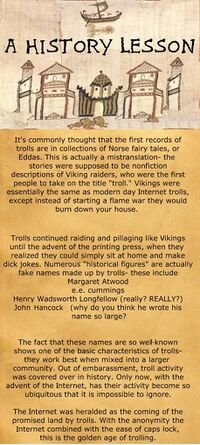Trolls: A brief history.
