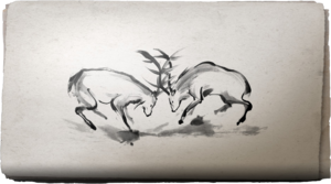 ACSH Sumi-E Fighting Bucks.png