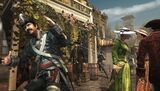 Aveline dispatching a guard with the blowpipe.