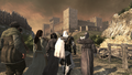 Ezio blending with the crowds