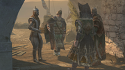 Manuel meeting Tarik Barleti at Constantinople.