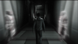 Desmond hallucinating in a hallway of the hideout.