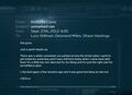 Rebecca's e-mail to her teammates.