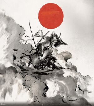 ACSH Junjiro's sumi-e of Oni Naoe 1.jpg