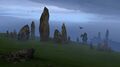 Concept art of standing stones