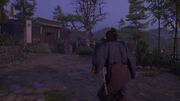 Diogo chasing after the priest