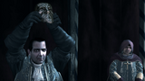 Dante Moro displaying the mask.