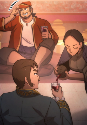 ACFT - Rupiya and Jan drinking.png