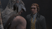Jefferson telling Ratonhnhaké:ton they need the support of the People