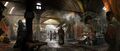Concept art of the Grand Bazaar.