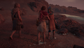 Herodotos is glad to be a part of Kassandra's odyssey and she appreciates his company.