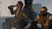 Adéwalé questioning the idea of raiding a galleon