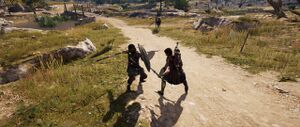 ACOD Kassandra fighting Alektryon the Rooster.jpg