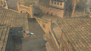 Yusuf performing a jump using the Hookblade