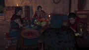 Kassandra and her family, except for Alexios
