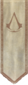A banner with the Alamut Brotherhood's insignia