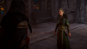 Harriet directing Eivor to her brother's home