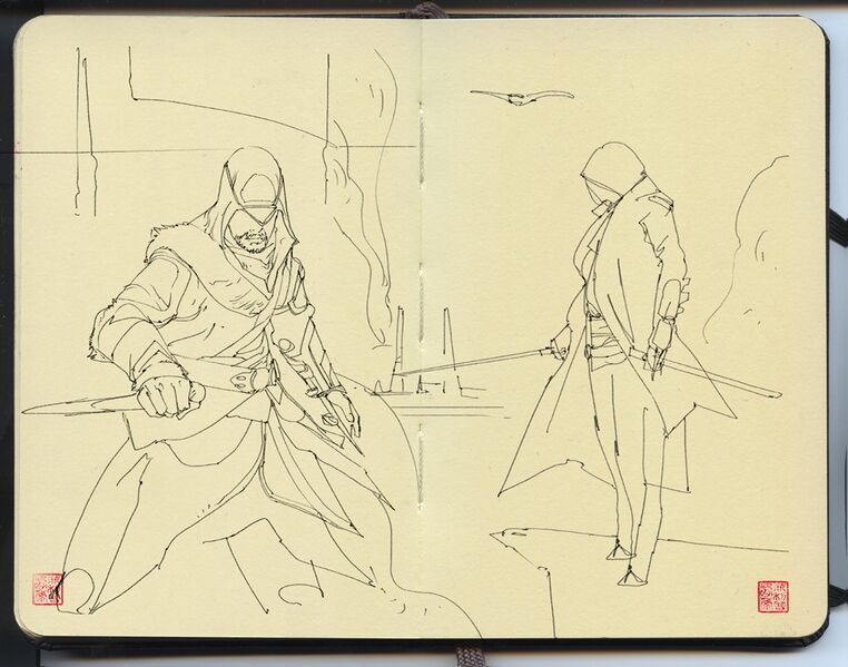File:Red Lineage Collection Ezio Auditore Jacob Frye Concept.jpg