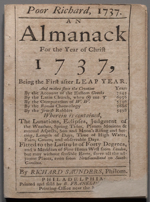 AC3 DB Poor Richard's Almanack 1737.png
