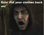 Ezio! Put your clothes back on!