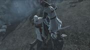 Altaïr assassinating Robert de Sable.