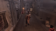 Ezio riding across Rome