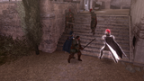 Ezio and Bartolomeo defending themselves.