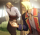 Edward explaining the Templars to John