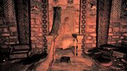 The skeleton within the tomb