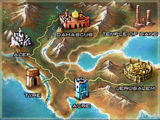 The world map of the DS version