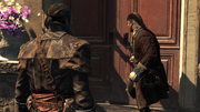 Fraklin entering his house