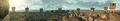 Panoramic image of Monteriggioni from its entrance.