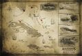 A map showing the West Indies in Assassin's Creed IV: Black Flag