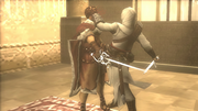 Altaïr assassinating Shahar