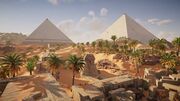 The Sphinx and Pyramids of Giza